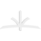 Ekena Millwork Davenport Architectural Grade PVC Gable Bracket, 72"W x 33"H x 4"D x 4"F, 11/12 Pitch GBP072X33X0404DAV00 - alternate 2